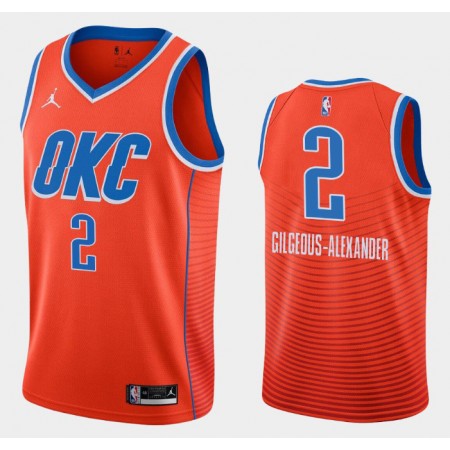 Herren NBA Oklahoma City Thunder Trikot Shai Gilgeous-Alexander 2 Jordan Brand 2020-2021 Statement Edition Swingman